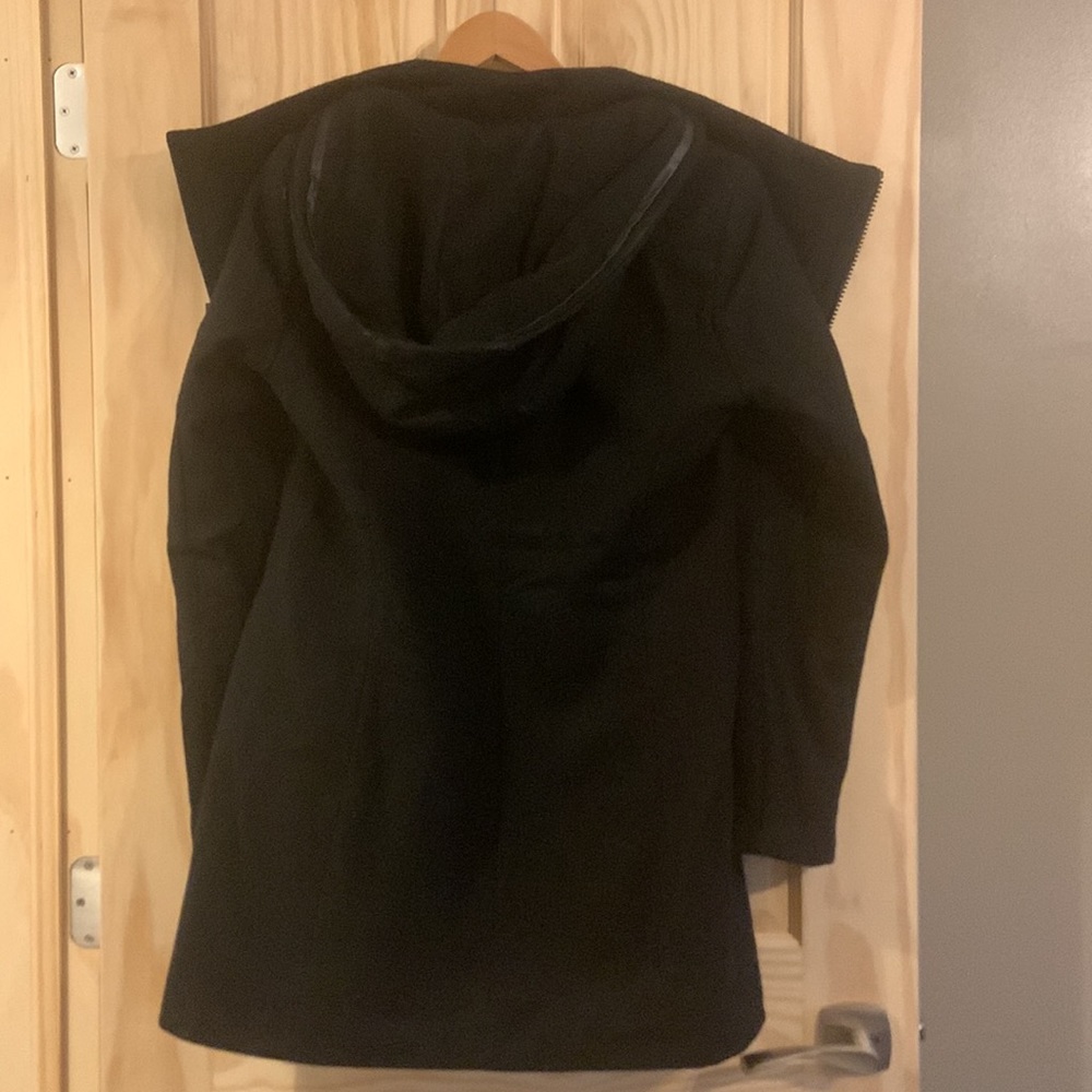 Women’s Calvin Klein black hooded pea coat - Picture 5 of 7